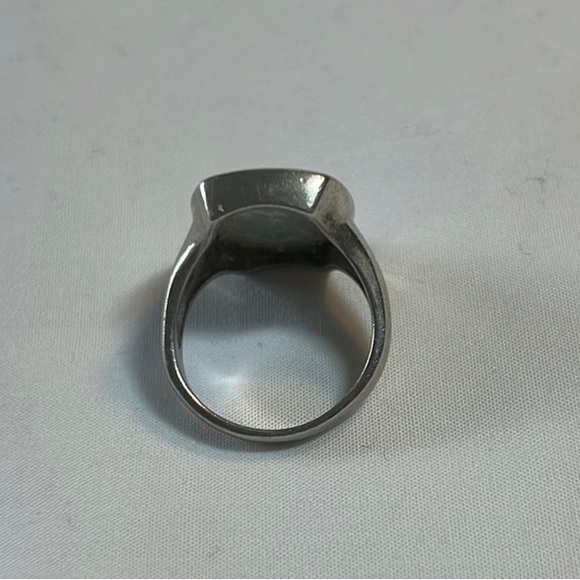 Silver Ring with Blue Stone - Picture 3 of 3